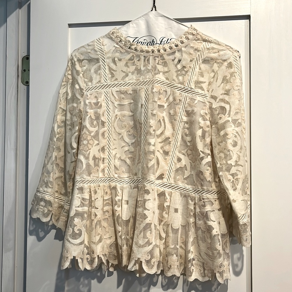 From Anthropologie - Beautifully detailed lace top